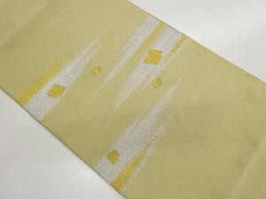 綴れ破れ色紙散らしに霞模様織出し名古屋帯